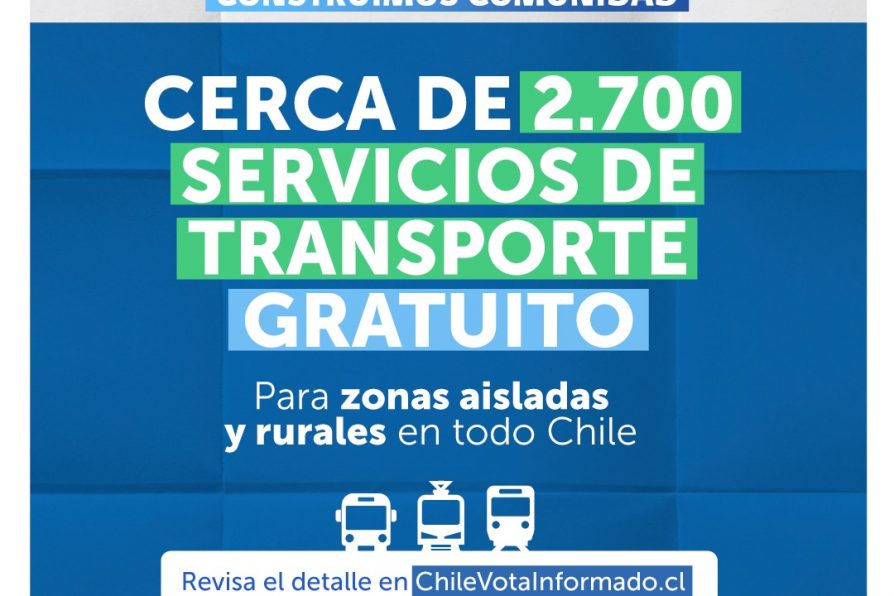 Conoce los servicios de transporte gratuito para elecciones en la región de La Araucanía