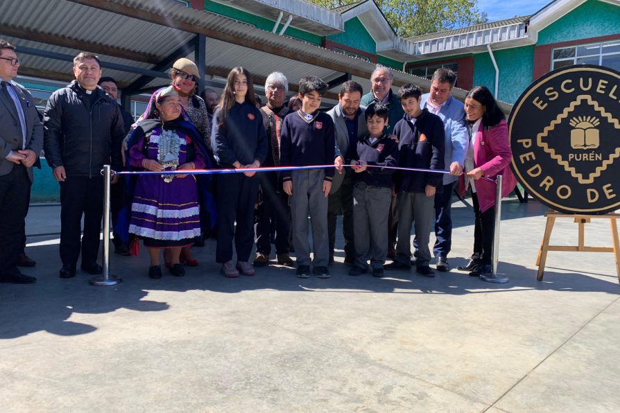 Gobierno y autoridades locales inauguran mejoramiento en infraestructura escolar en Purén
