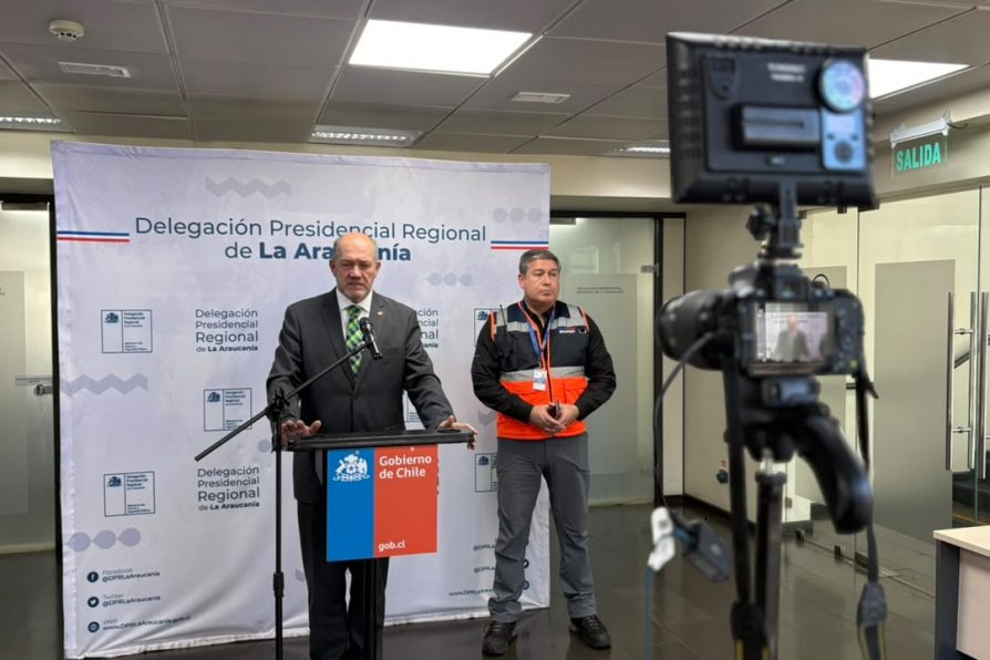 Autoridades realizan Cogrid por pronóstico de fuertes vientos y bajas temperaturas en La Araucanía