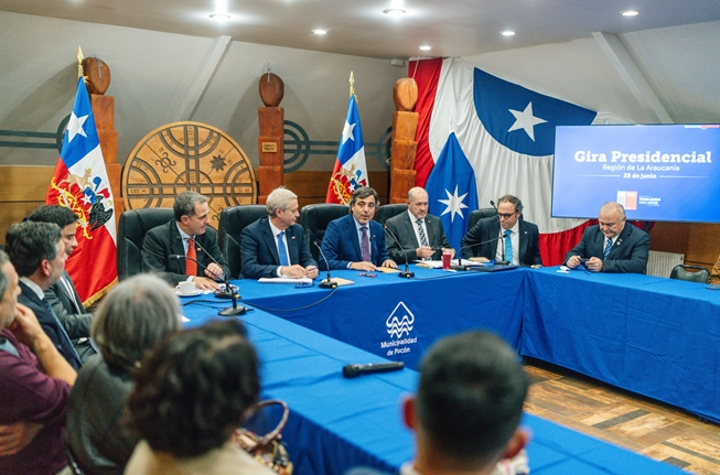Presidente Kast encabeza reunión con gremios productivos en La Araucanía